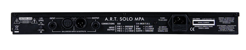 ART Solo MPA Multi-voice Tube Preamplifier