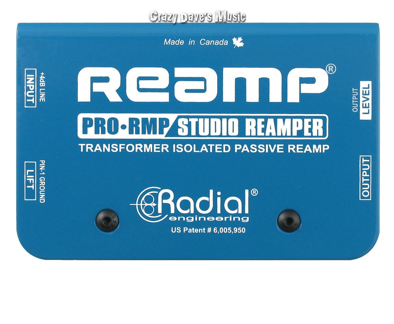 Radial ProRMP Passive Re-Amp Re-Amper Pro RMP Box (Open Box)