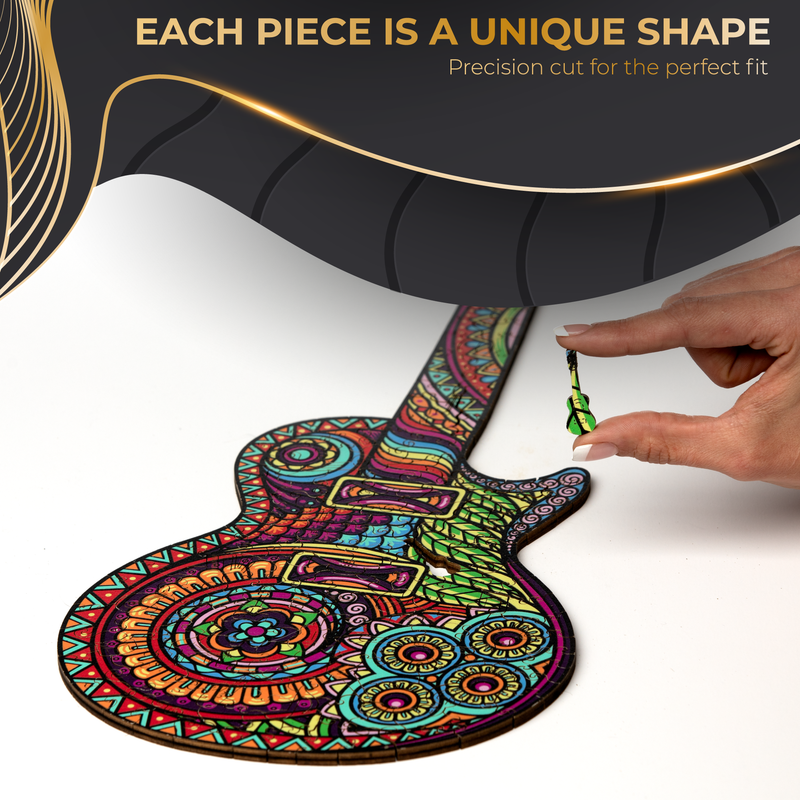 ZenChalet Guitar Wooden Jigsaw Puzzle