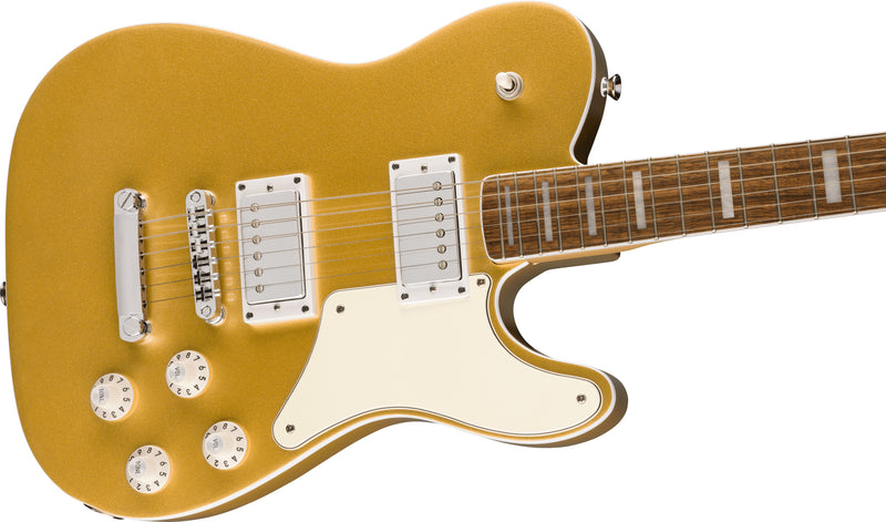 Squier Limited Edition Paranormal Troublemaker Telecaster Deluxe, Laurel Fingerboard, Parchment Pickguard, Aztec Gold