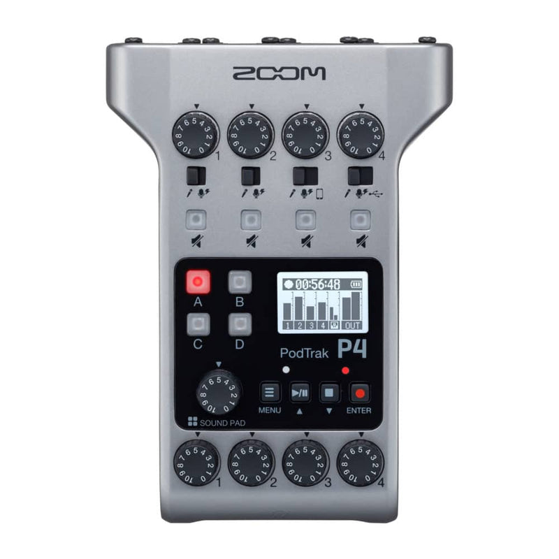 Zoom PodTrak P4 Recorder for Podcasting