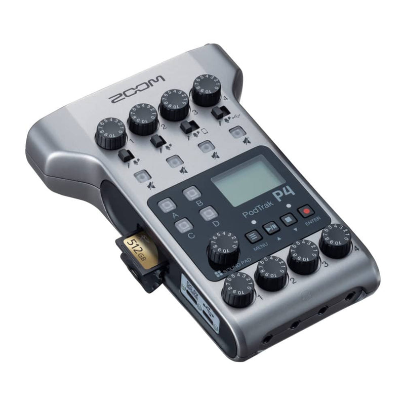 Zoom PodTrak P4 Recorder for Podcasting