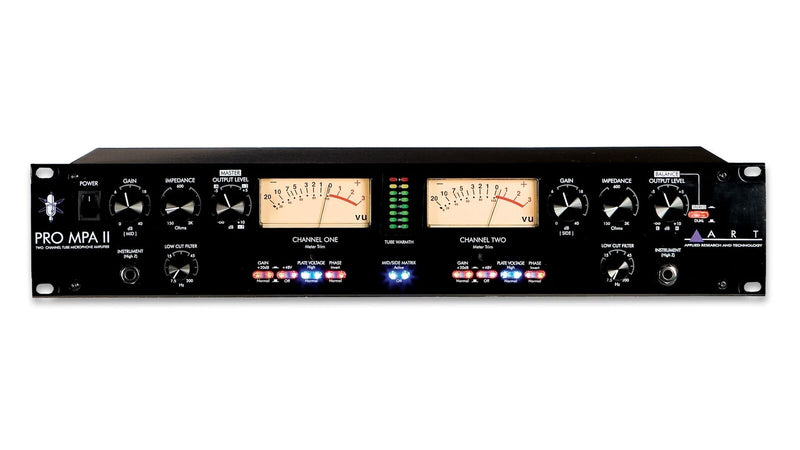 ART Pro MPA II 2-Channel Tube Mic Preamp (Open Box)
