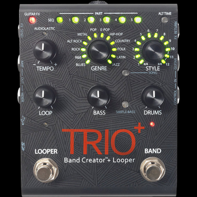 DigiTech Trio+ Band Creator and Looper Pedal (Open Box)