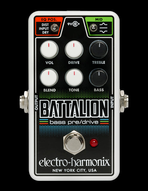 Electro-Harmonix Nano Battalion Bass Preamp and Overdrive (Open Box)