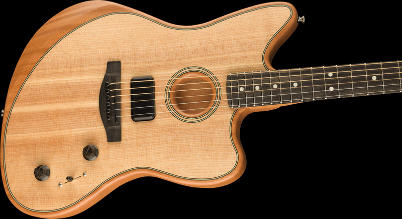 Fender American Acoustasonic Jazzmaster Natural Ebony Fingerboard (Open Box)