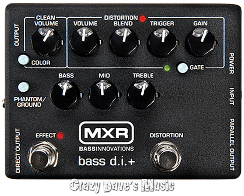 MXR M80 Bass D.I.+ Distortion (Open Box)