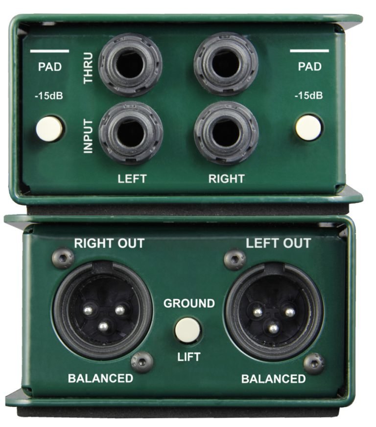 Radial JDI Stereo Jensen-equipped 2-channel Passive Instrument Direct Box (Open Box)