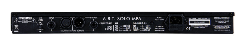 ART Solo MPA Multi-voice Tube Preamplifier (Open Box)