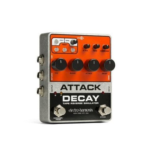 reverse guitar effect pedal Attack Decay Tape Reverse Simulator Pedal Open Box