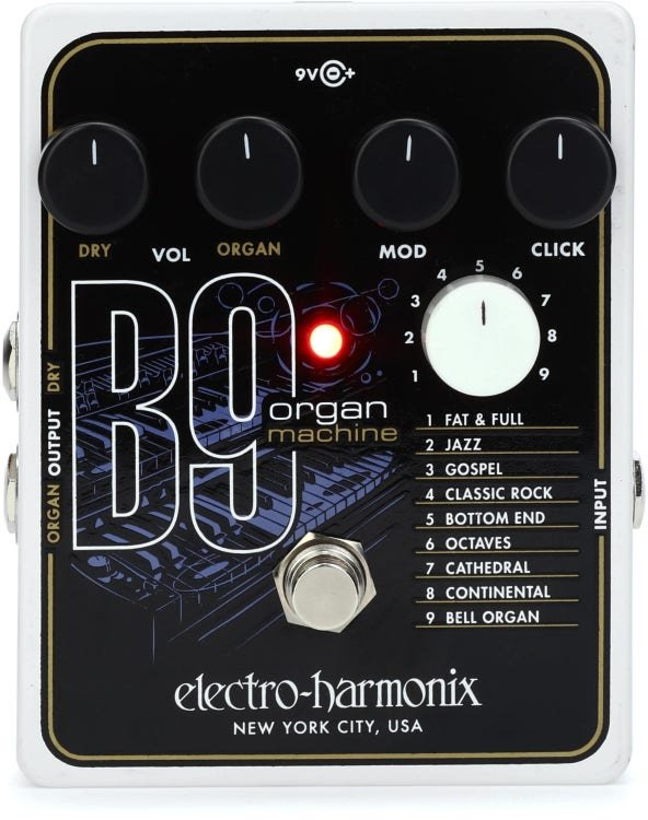 Electro-Harmonix B9 Organ Machine Guitar Effect Pedal (Open Box)