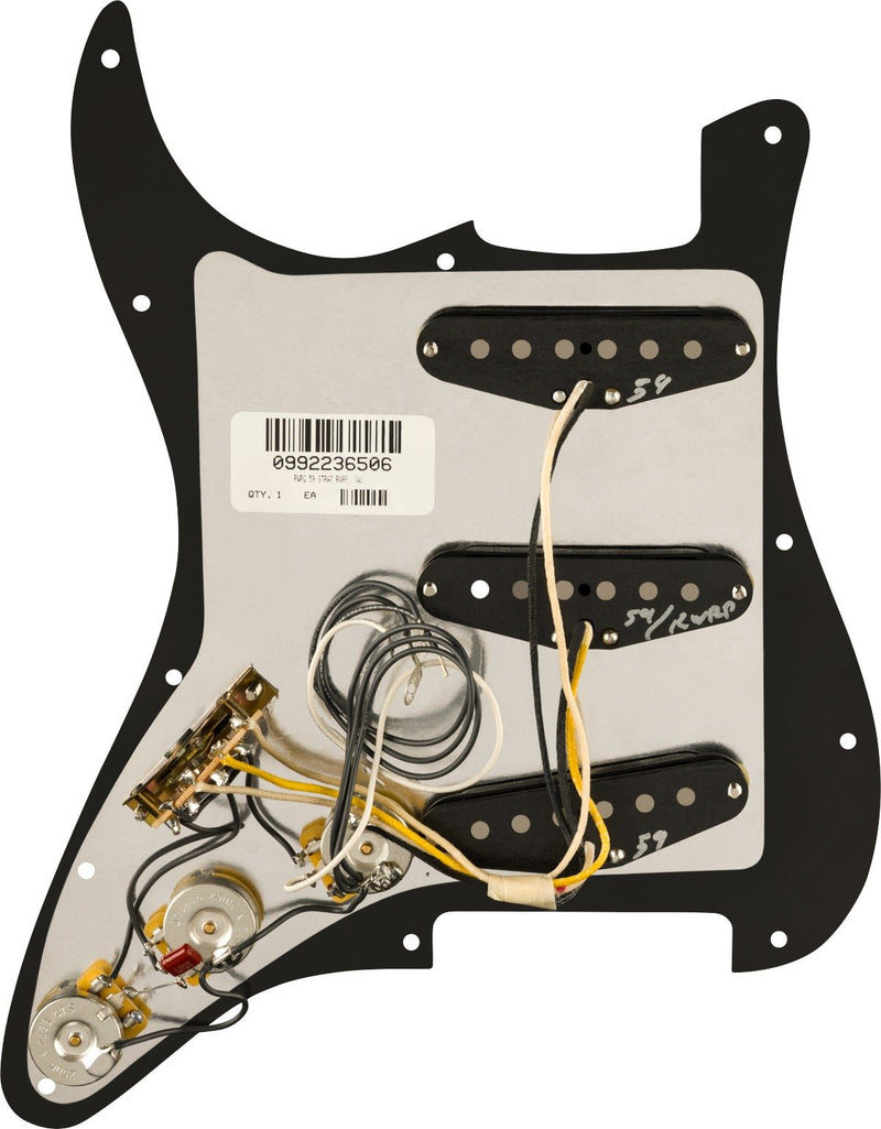 Fender Pure Vintage '59 Prewired Strat Pickguard - Black (Open Box)