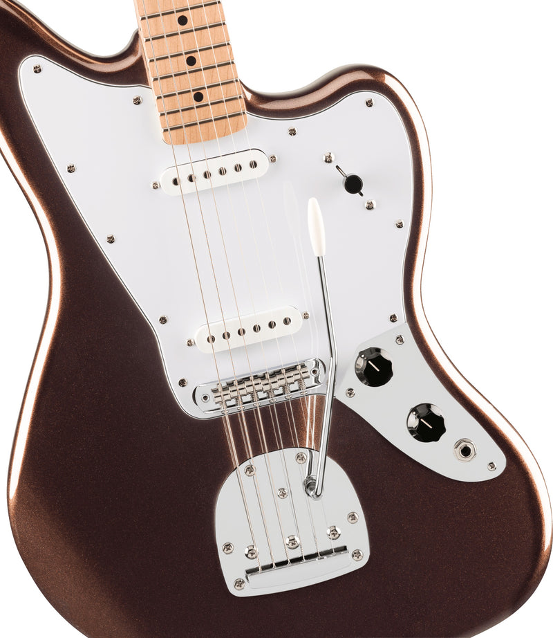 Squier Affinity Series Jaguar - Maple Fingerboard White Pickguard Mystic Metallic Brown
