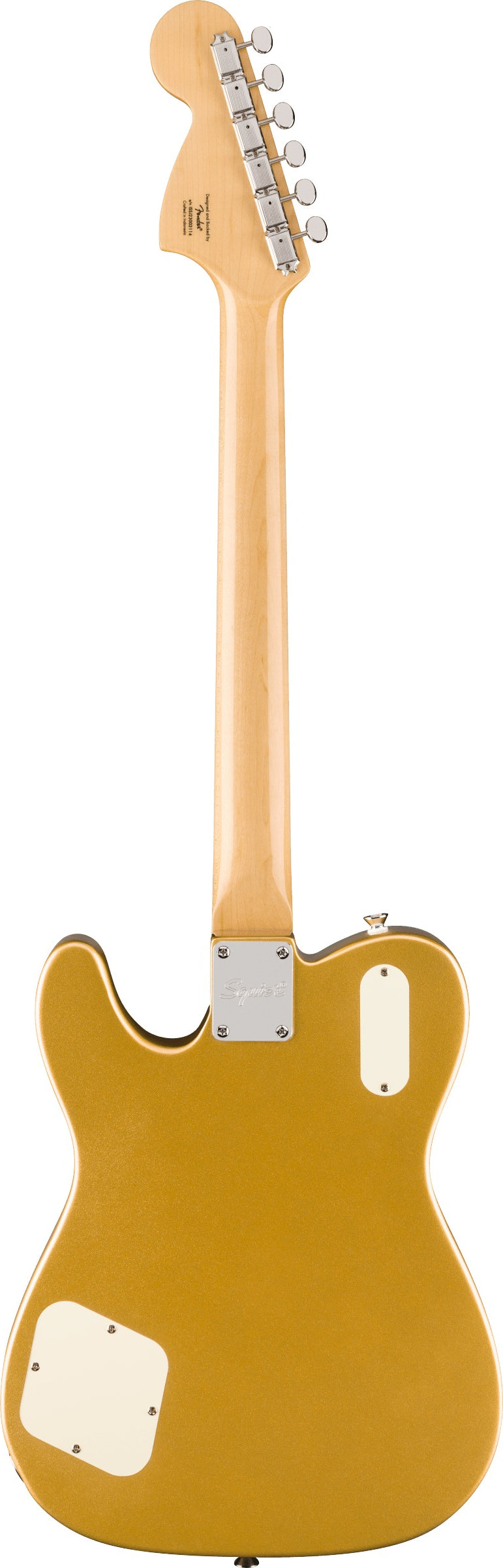 Squier Limited Edition Paranormal Troublemaker Telecaster Deluxe, Laurel Fingerboard, Parchment Pickguard, Aztec Gold