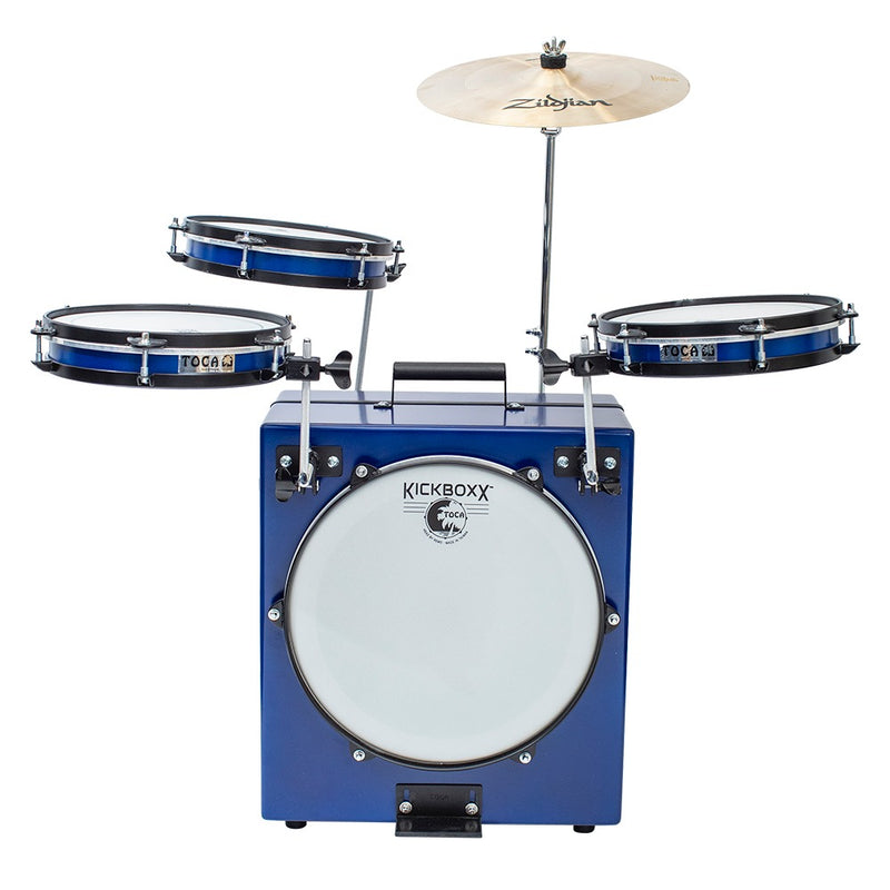 Toca Kickboxx Pro Suitcase Drum - Cobalt View (Open Box)