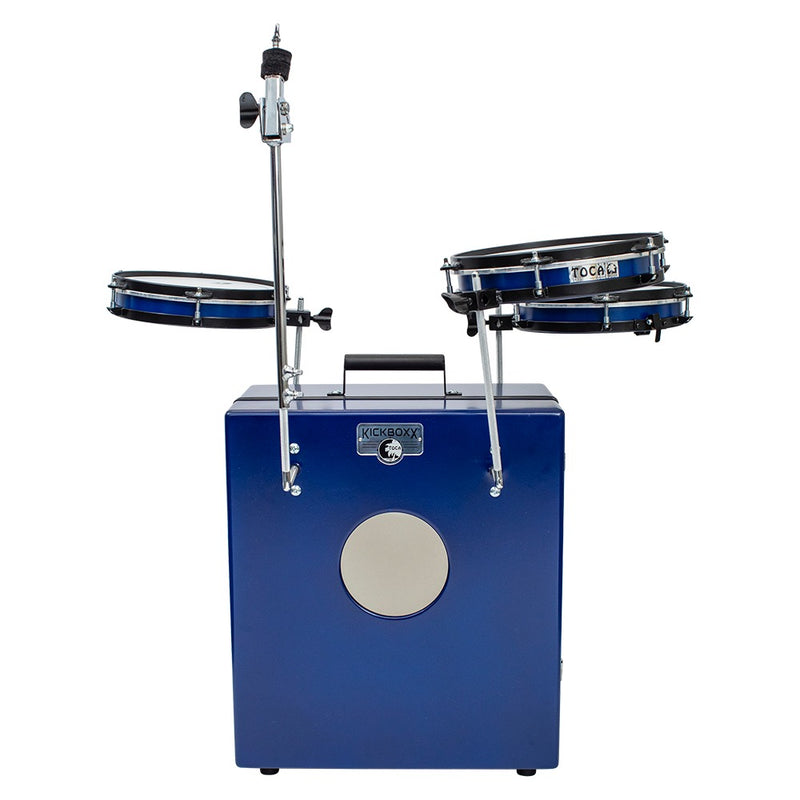 Toca Kickboxx Pro Suitcase Drum - Cobalt View (Open Box)