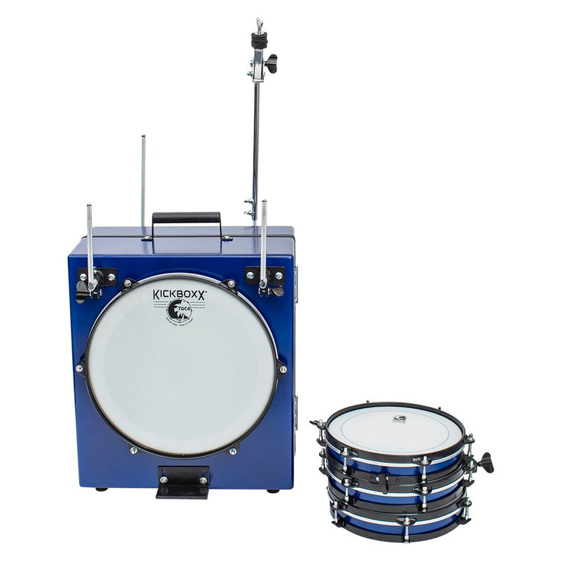 Toca Kickboxx Pro Suitcase Drum - Cobalt View (Open Box)