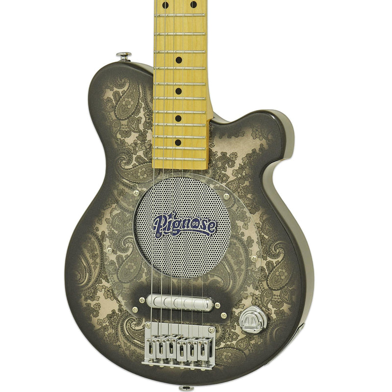 Pignose Guitar PGG-200PL - Black Paisley with Gig Bag (Open Box)