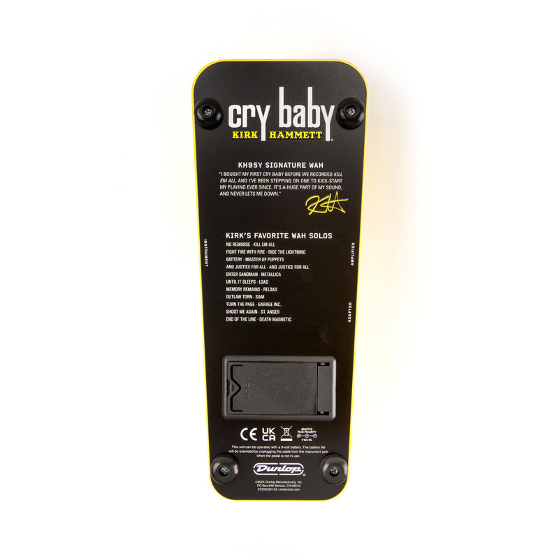 Dunlop KH95Y Kirk Hammett Signature Cry Baby Wah Pedal (Open Box)