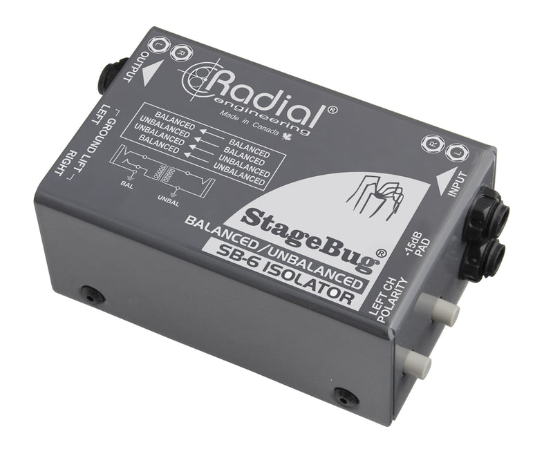 Radial StageBug SB-6 Isolator 2-channel Line Isolator