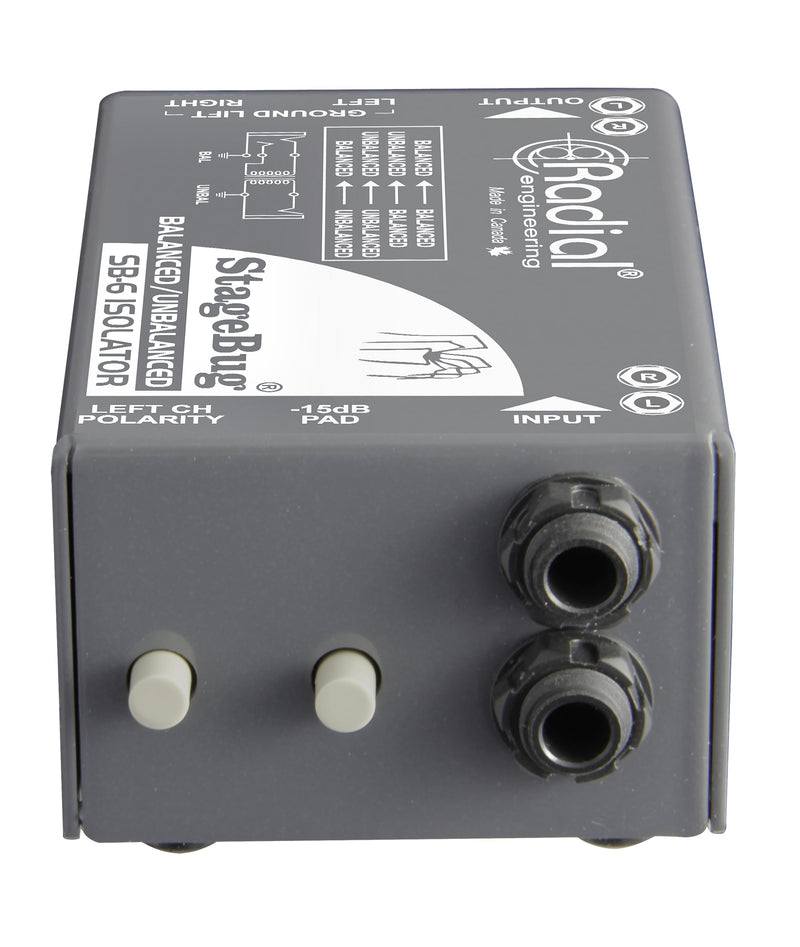 Radial StageBug SB-6 Isolator 2-channel Line Isolator