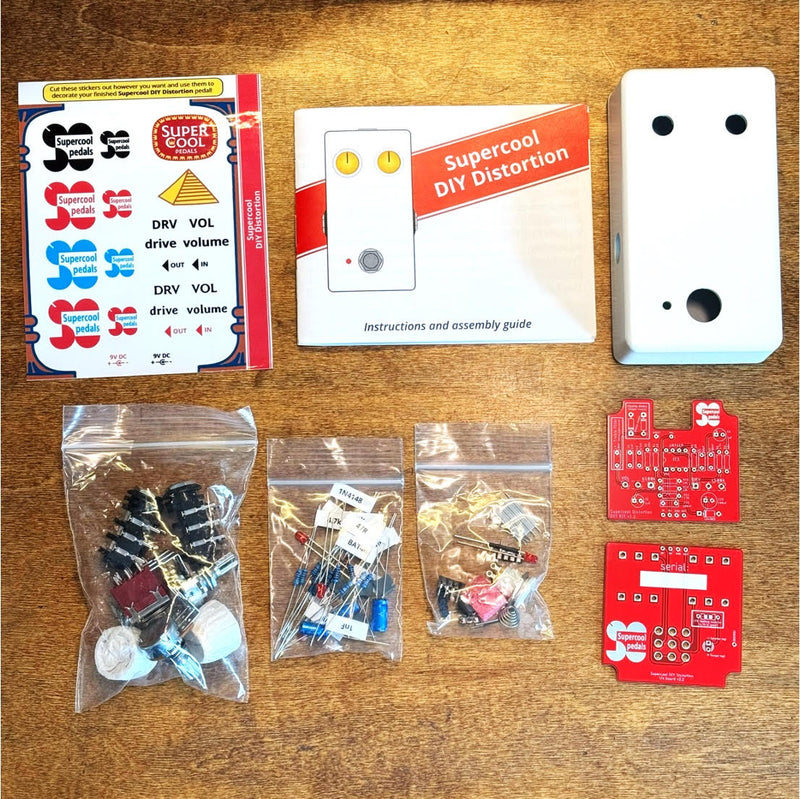 build a distortion pedal SuperCool Pedals DIY Distortion KIT