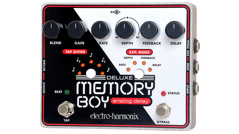 Electro-Harmonix Deluxe Memory Boy Analog Delay Pedal with Tap Tempo