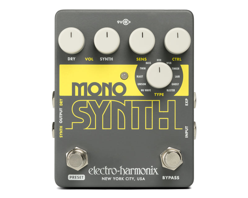 Electro-Harmonix Bass Mono Synth Synthesizer Pedal