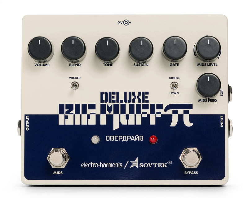 Electro-Harmonix Sovtek Deluxe Big Muff Pi Fuzz Pedal with Mid-Shift