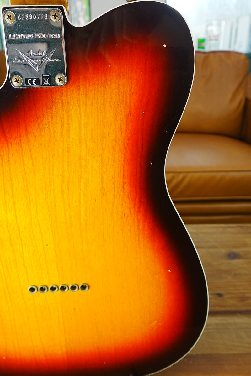Fender Custom Shop B4 LTD Hotshot Tele JRN - 3-Tone Sunburst w/ DLX Wooden Stand