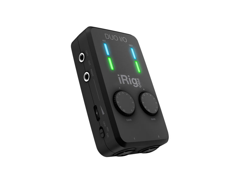 IK Multimedi iRig Pro DUO I/O 2-channel audio interface with MIDI for iPhone/iPad and Mac/PC (Open Box)