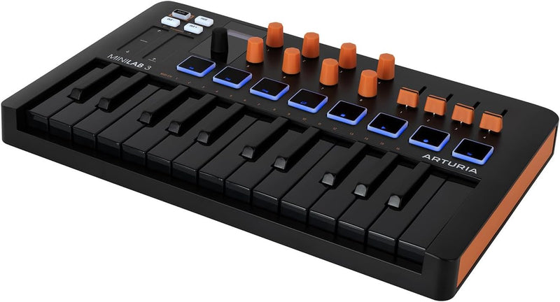 Arturia MiniLab 3 25 Slim-key Controller - Black/Orange (Open Box)