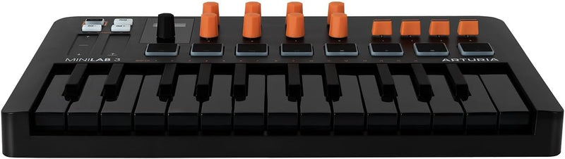 Arturia MiniLab 3 25 Slim-key Controller - Black/Orange