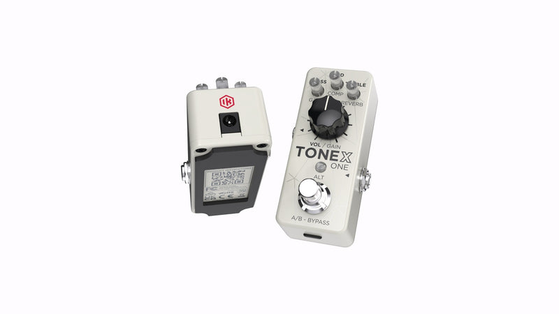 IK Multimedia TONEX ONE Brown Sound Amplifier/Cab/Effect Modeling Pedal - Limited Edition White (Open Box)