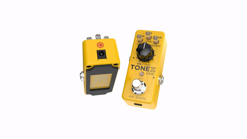 IK Multimedia TONEX ONE Brown Sound Amplifier/Cab/Effect Modeling Pedal - Limited Edition Yellow