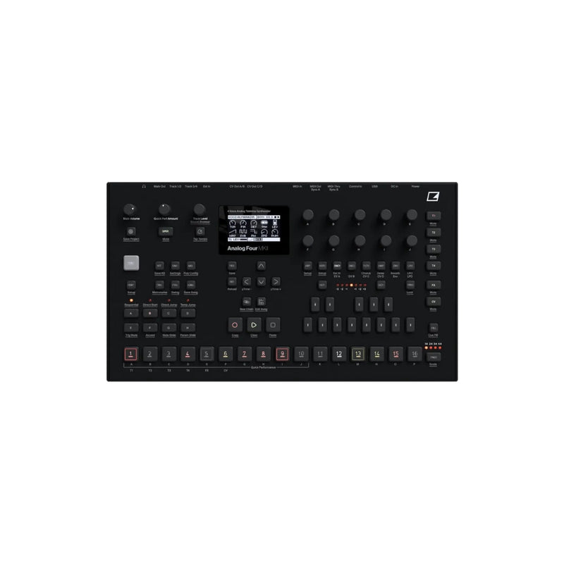 Elektron Analog Four MKII 4-Voice Analog Synthesizer with Sequencer (Open Box)