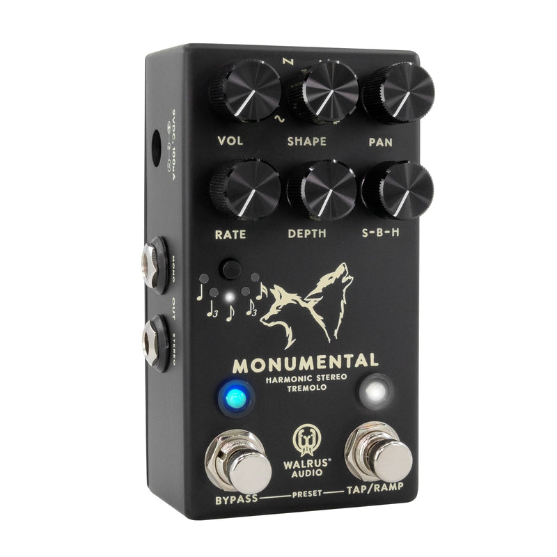 Walrus Audio Monumental Stereo Harmonic Tap Tremolo Black
