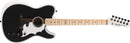 Fender Jack White Triplesonic Acoustasonic Telecaster - Satin Arctic White with Black Top