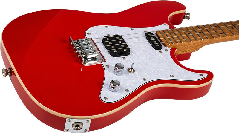 Flight Pathfinder Electric Baritone Ukulele -Red