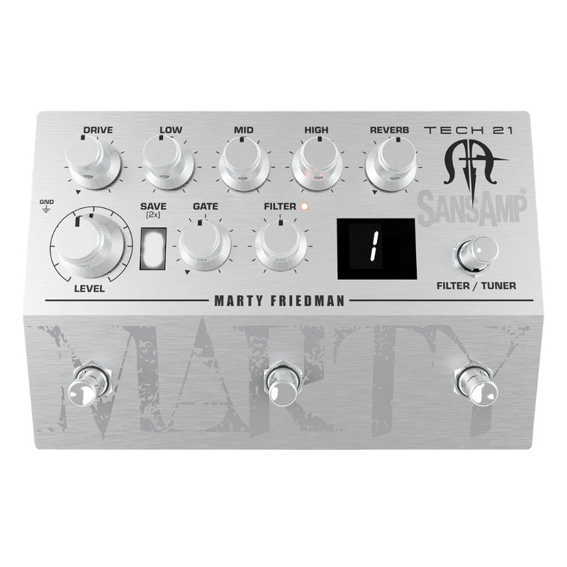Tech 21 Marty Friedman Signature SansAmp Guitar Pre-amp Pedal