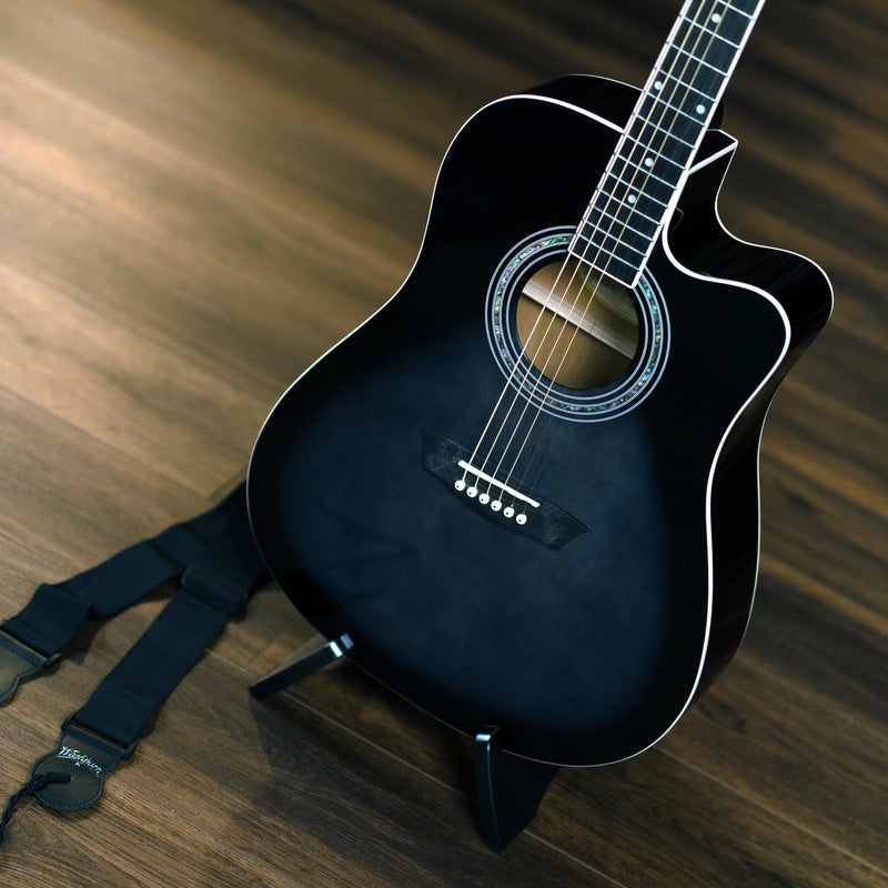 Washburn WA90CE Black Acoustic-Electric Guitar Kit
