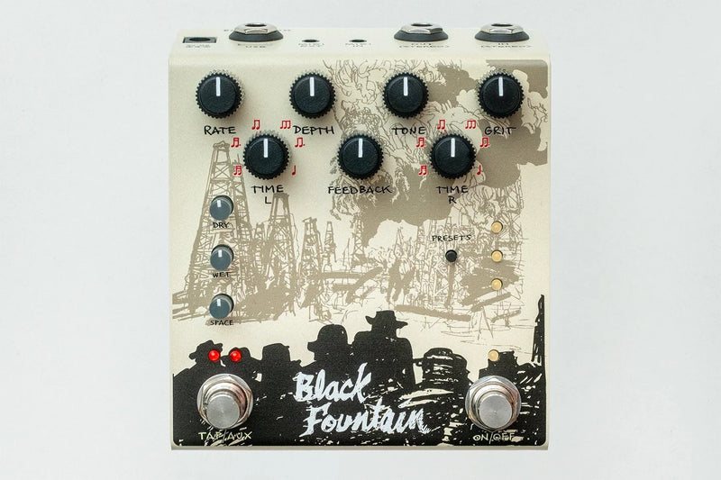 Old Blood Noise Endeavor Black Fountain Stereo Delay Pedal - Cream