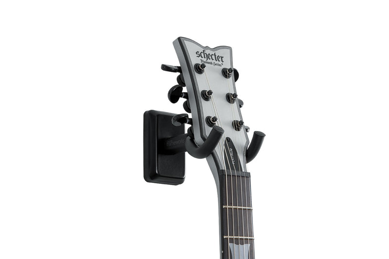 Gator GFW-GTR-HNGRBLK Black Wall Mount Guitar Hanger