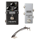 MXR M300 Reverb Pedal w/ Tap and Split and 3 TRS Patch Cables