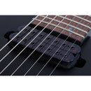 Schecter Damien-7 Electric Guitar - Satin Black