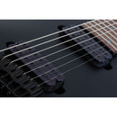 Schecter Damien-7 Electric Guitar - Satin Black