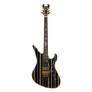 Schecter Synyster Gates Custom-S Electric Guitar - Black with Gold Stripes