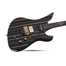 Schecter Synyster Gates Custom-S Electric Guitar - Black with Gold Stripes