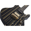 Schecter Synyster Gates Custom-S Electric Guitar - Black with Gold Stripes