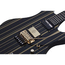 Schecter Synyster Gates Custom-S Electric Guitar - Black with Gold Stripes